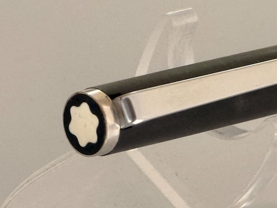 Montblanc Noblesse 1120 Fountain Pen, Matte Steel Body, Black Cap