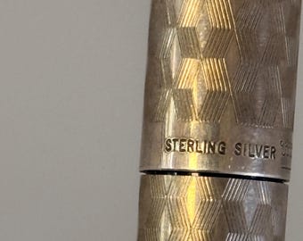 Vintage Sheaffer Silver Imperial Sterling Silver Fountain Pen, 14K