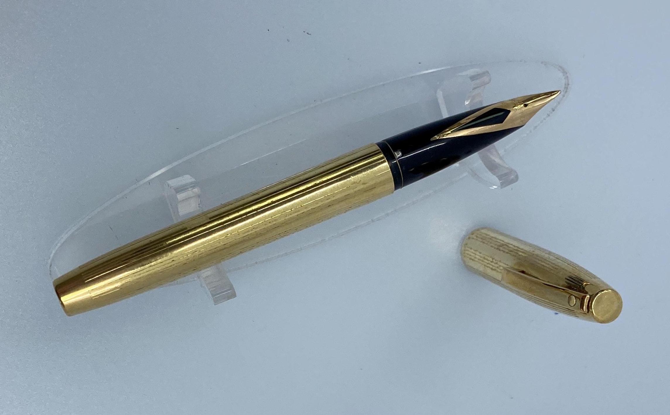 Sheaffer Imperial 777 - 12k Gold Plated Fountain Pen With Original