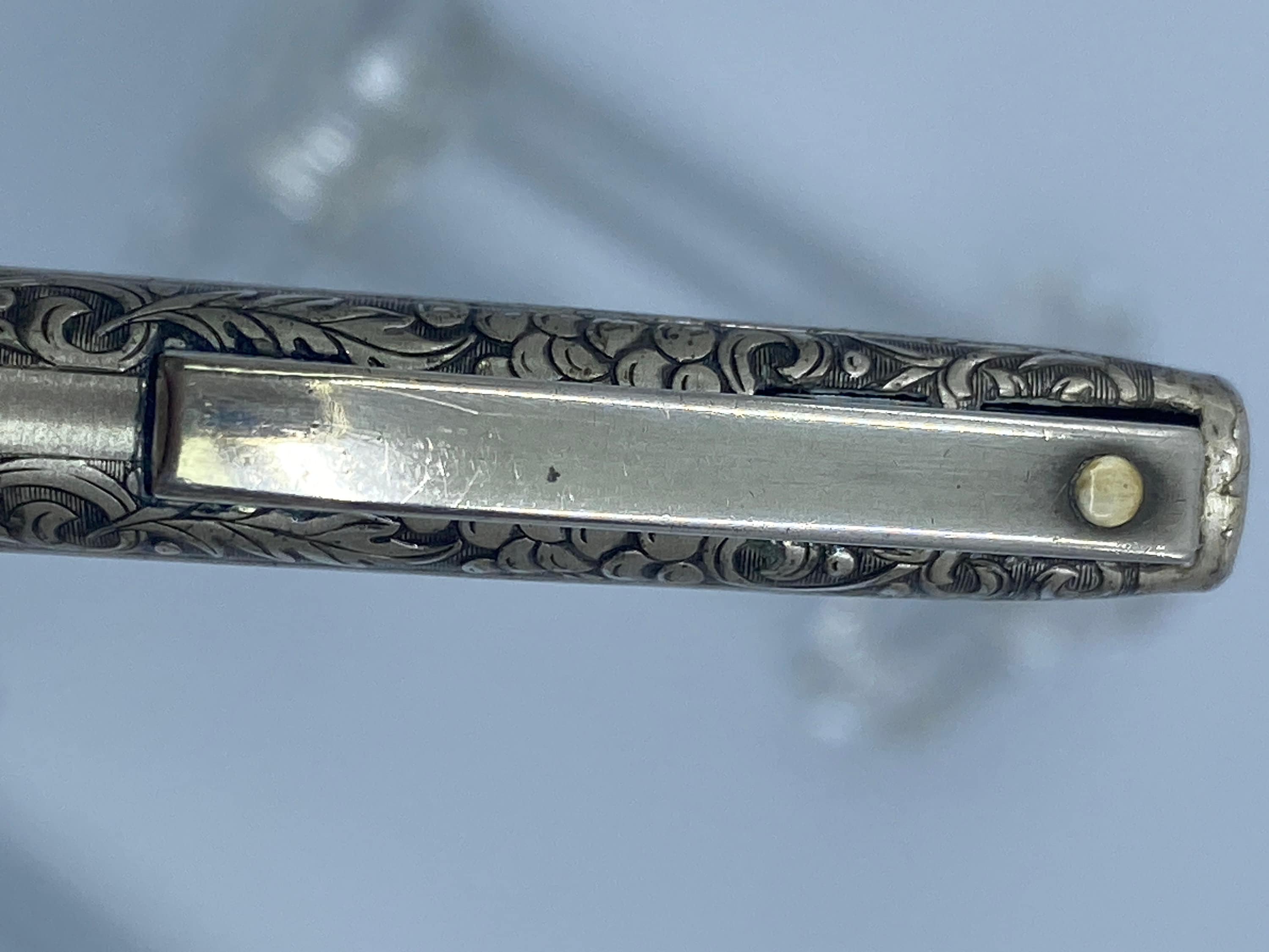 Sheaffer Imperial Sterling Silver Ballpoint Pen, Grapevine Design