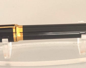 S.T. Dupont Montparnasse M1 Laque de Chine Fountain Pen, Black Chinese Lacquer, 18K 750 Gold Nib, Large Vintage Pen