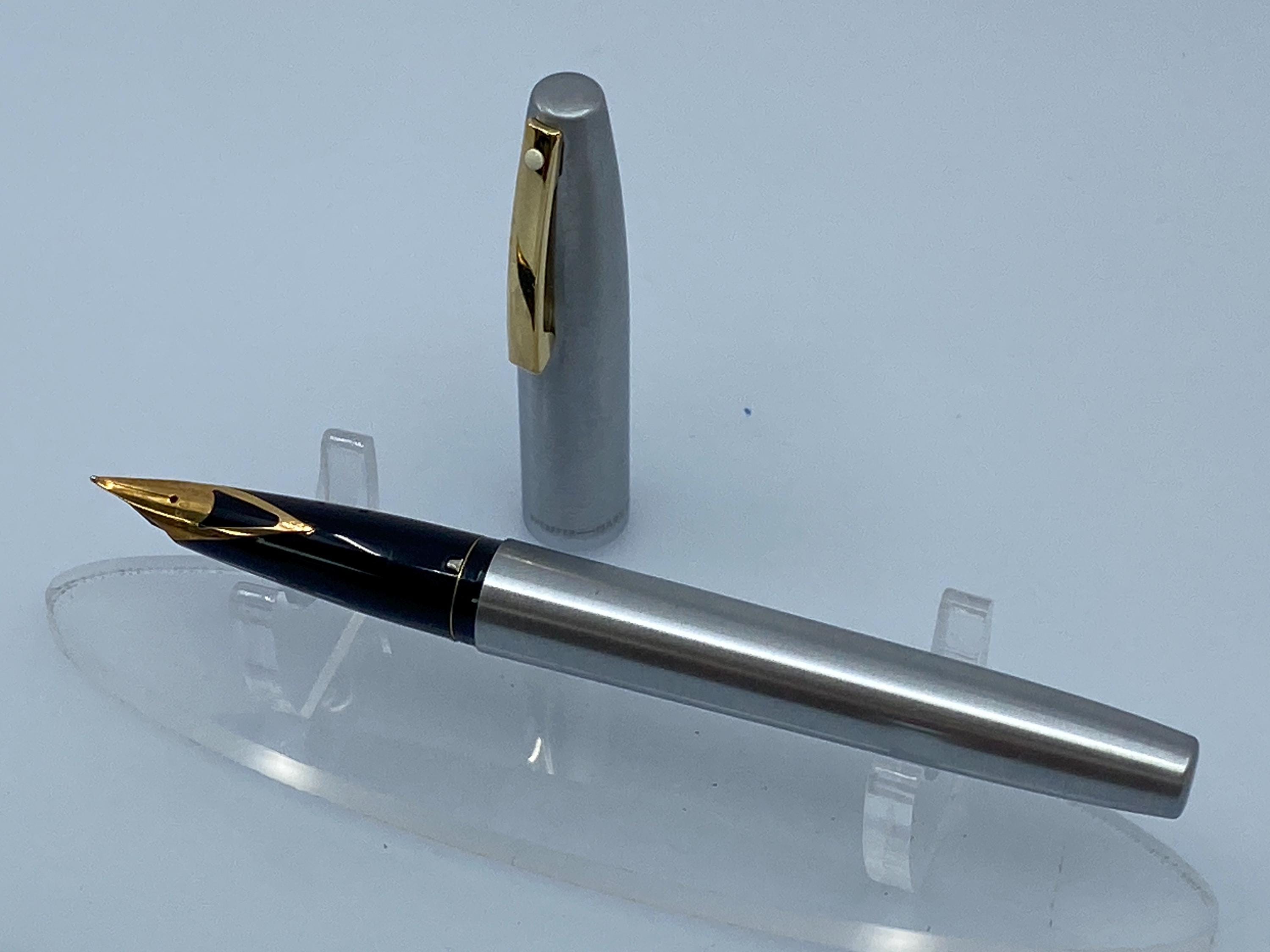 Sheaffer Imperial 444 XG Flighter Fountain Pen, Brushed Steel, 14K
