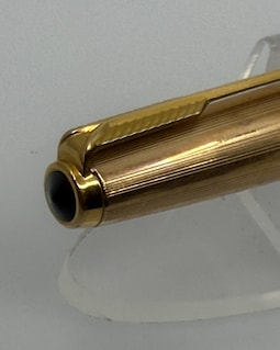 Vintage Parker 65 Custom Fountain Pen Black Barrel Gold-tone Lined