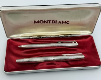 モンブラン 1266 スターリングシルバーセット – EF 18K WG 万年筆 +