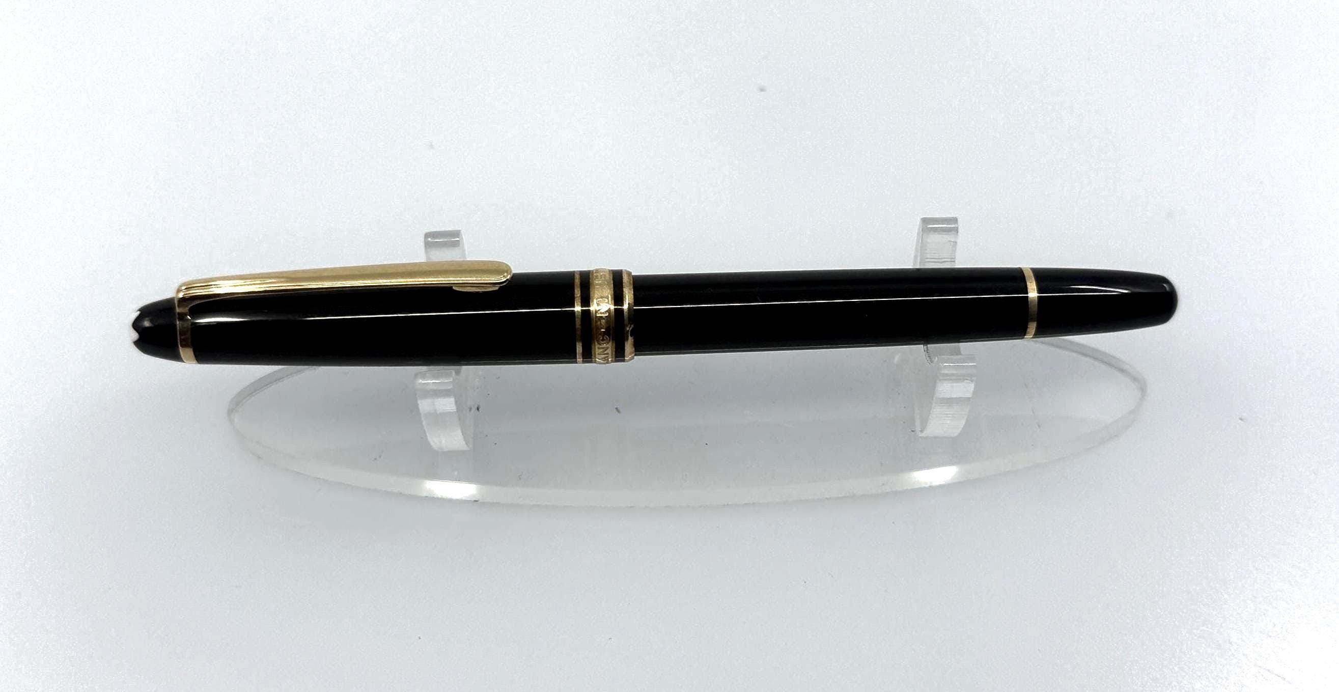Montblanc Classic Black & Gold Fountain Pen – 14K Nib, Uninked