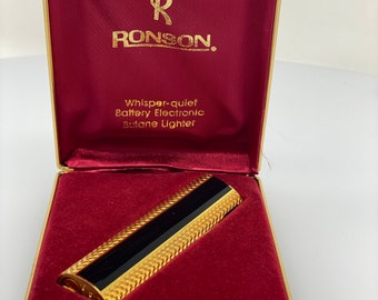 Ronson Whisper Quiet Electronic Butane Lighter - New, Silent, Original