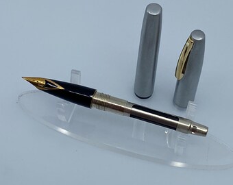 Sheaffer Imperial 444 XG Flighter Fountain Pen, Brushed Steel, 14K