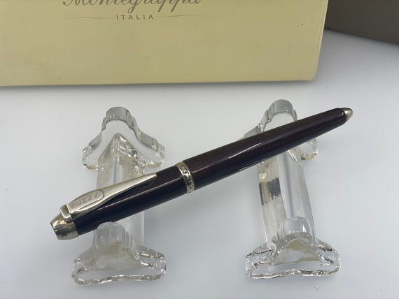 Limited Edition Montegrappa Ayrton Senna Fountain Pen in Maroon