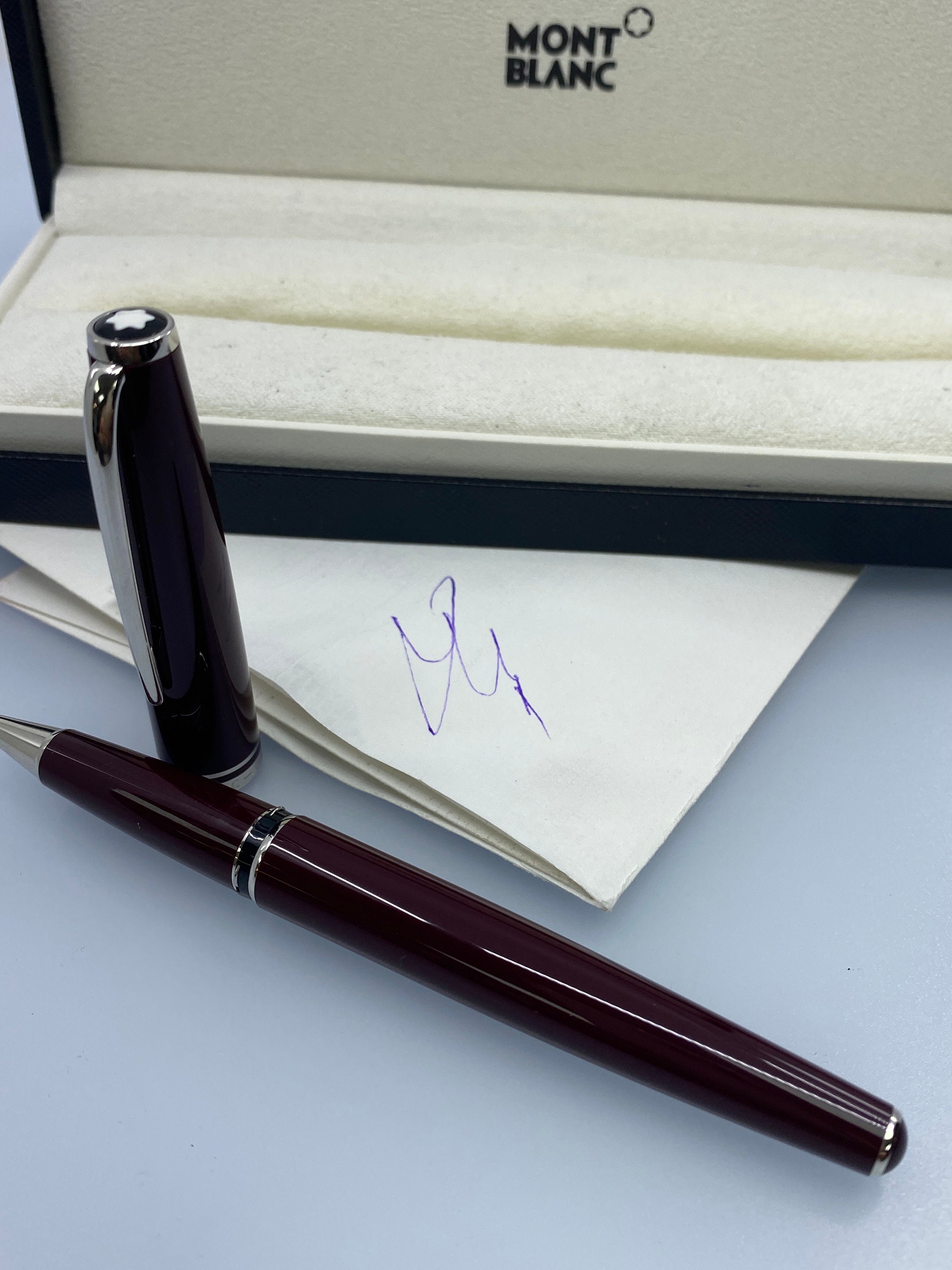 Montblanc Cruise Bordeaux Collection Platinum Line Rollerball - Etsy
