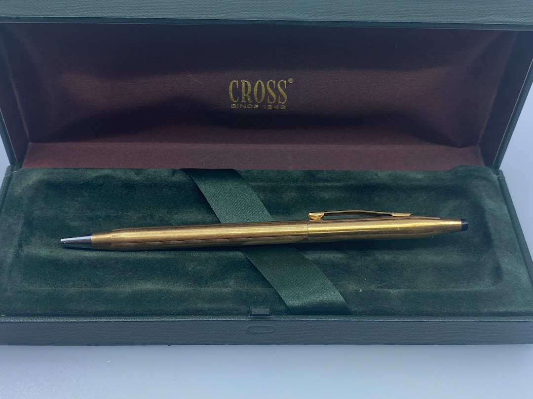 Cross 1/20 14KT Gold Filled Ballpoint Pen - Twist Mechanism, Made
