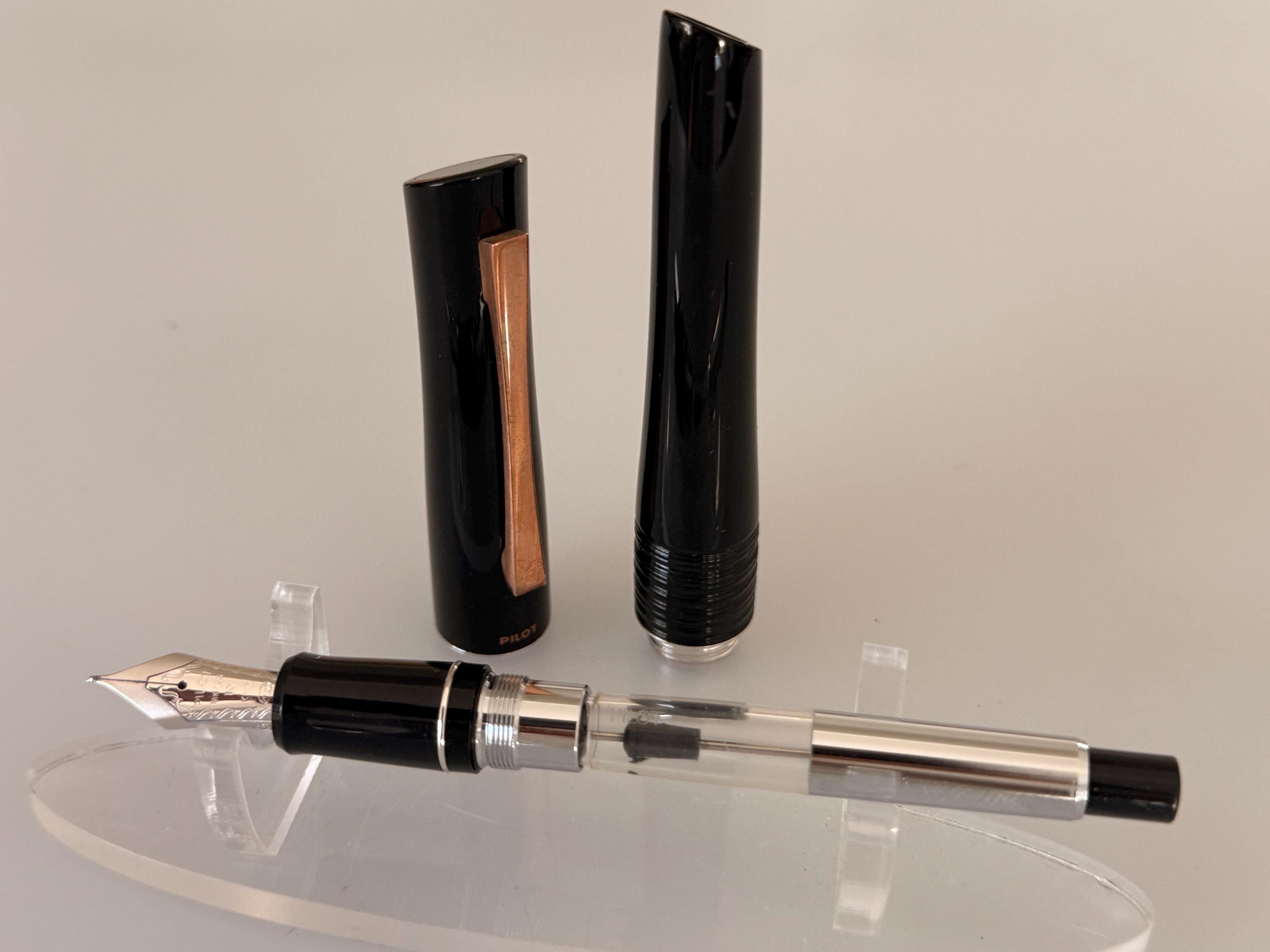 Pilot Bamboo Fountain Pen Never Inked, Black Resin, 18K 750 Medium