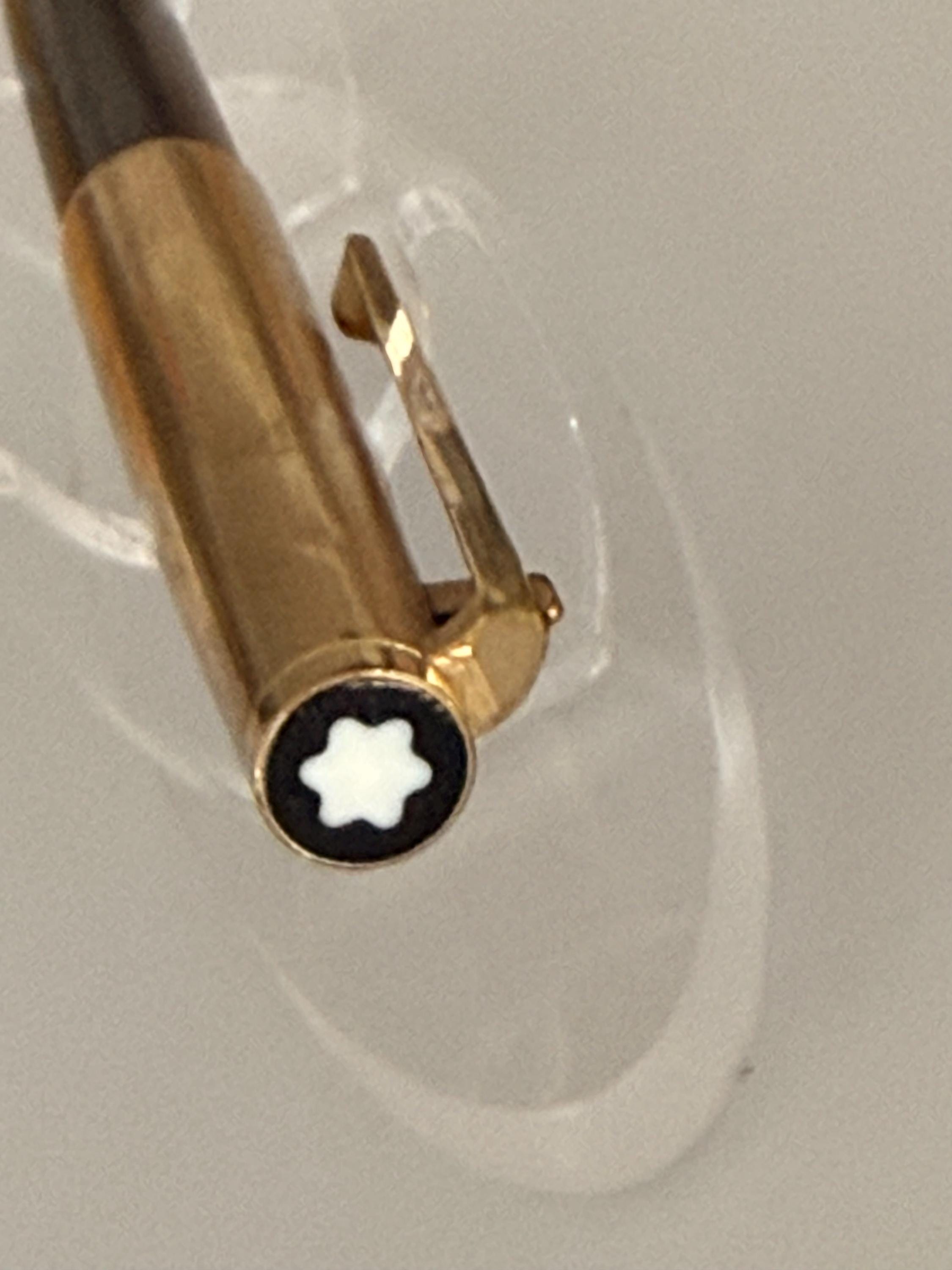 ヴィンテージ モンブラン No.284 レバー式ボールペン、ブラックボディ
