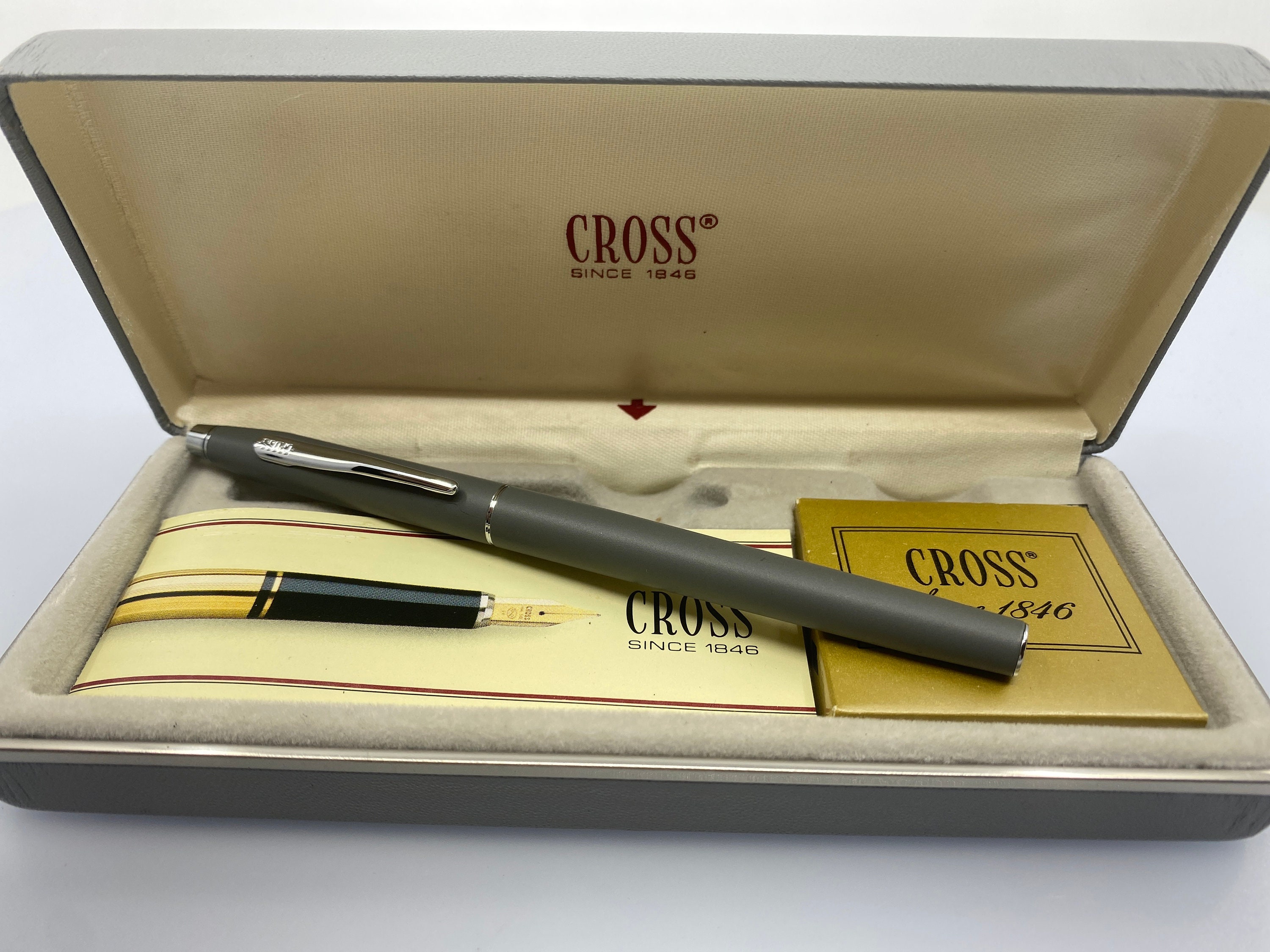 Vintage CROSS Box 2502 Since 1846 Plastic Pen Coffret Case Scatola Boîte
