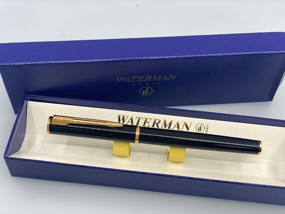 Stylo Plume Waterman Paris Marron - Plume Or 18K Medium, Garniture Dorée, Neuf Dans Boîte