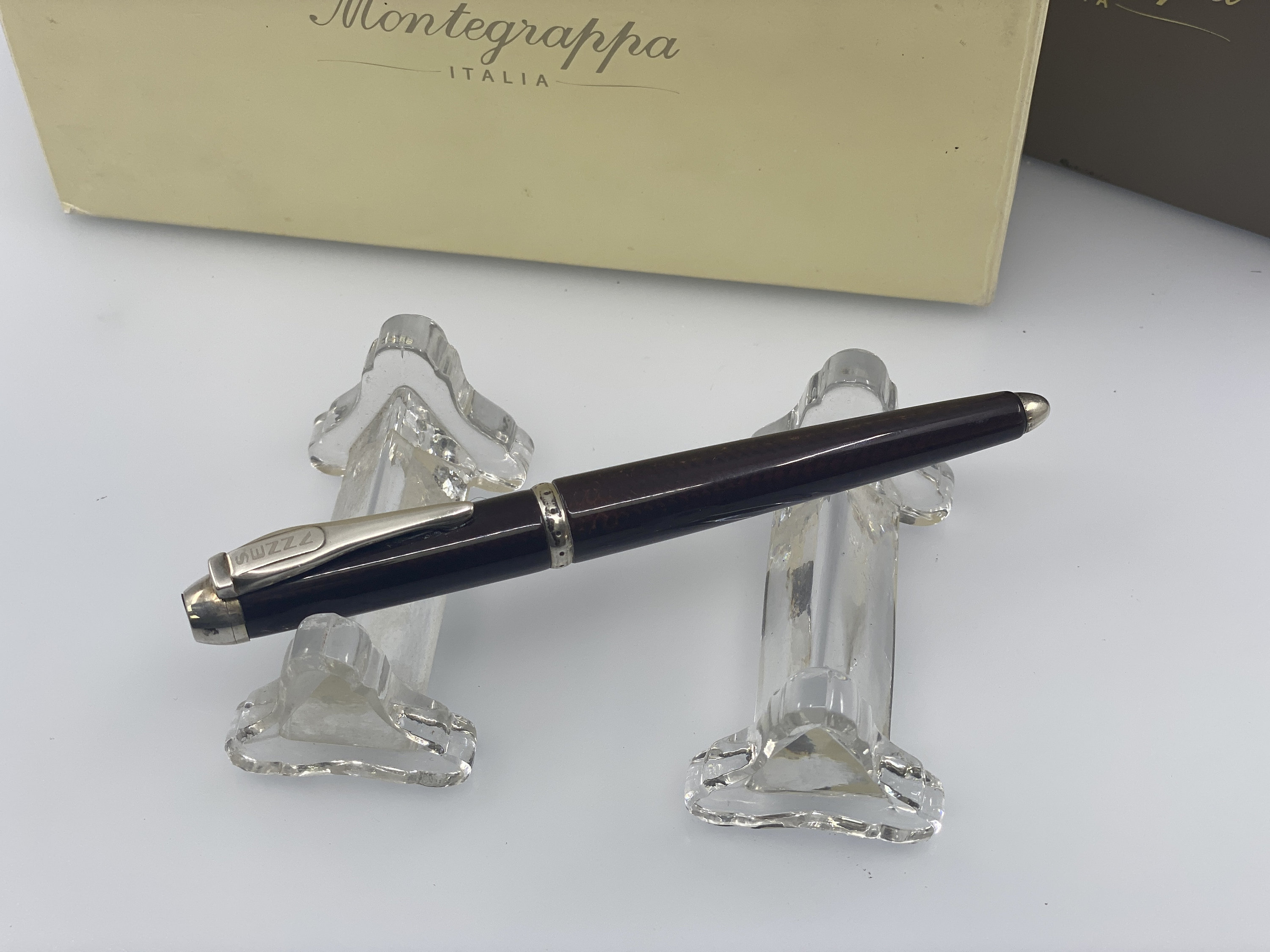 Limited Edition Montegrappa Ayrton Senna Fountain Pen in Maroon
