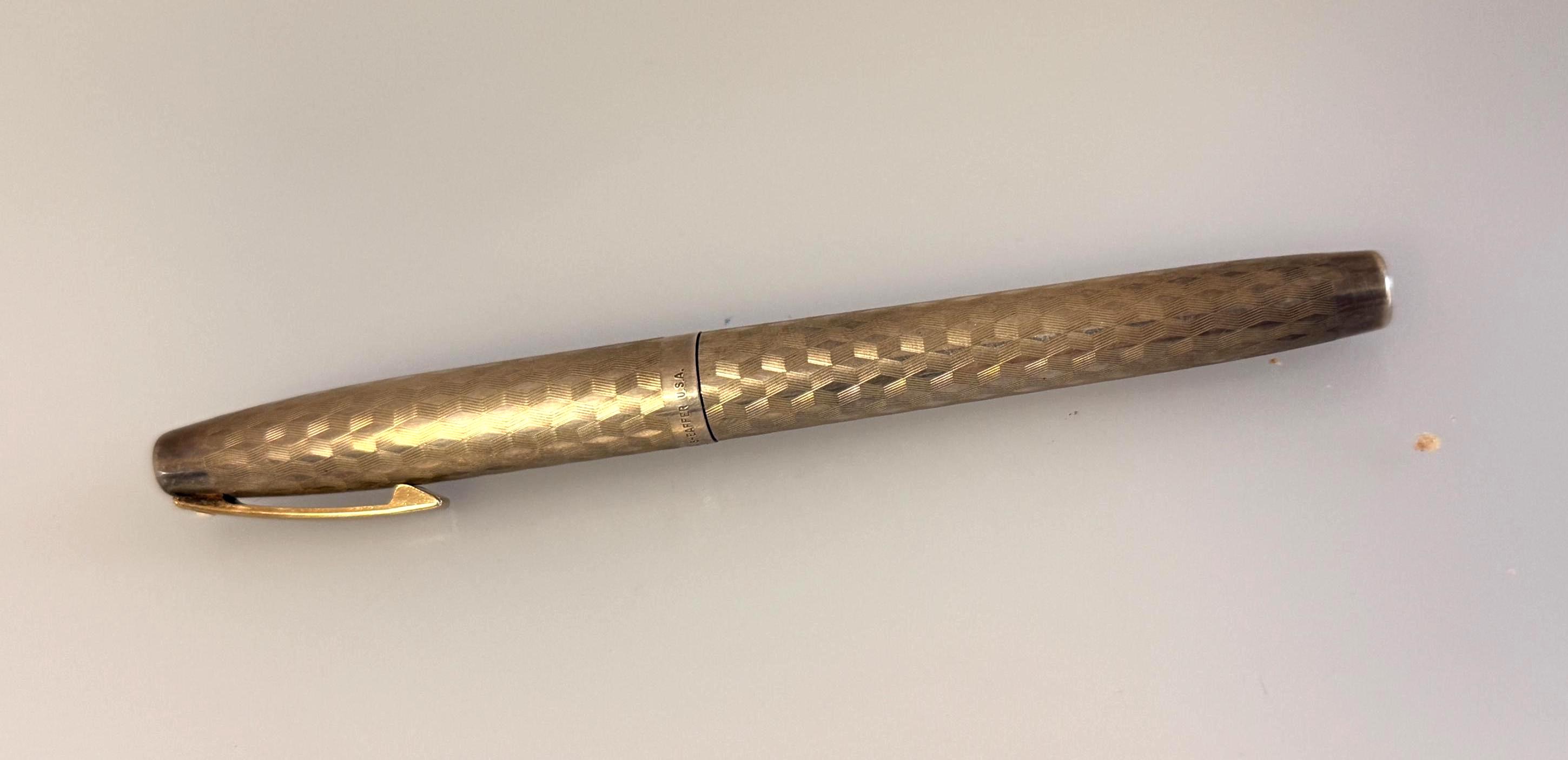 Vintage Sheaffer Silver Imperial Sterling Silver Fountain Pen, 14K