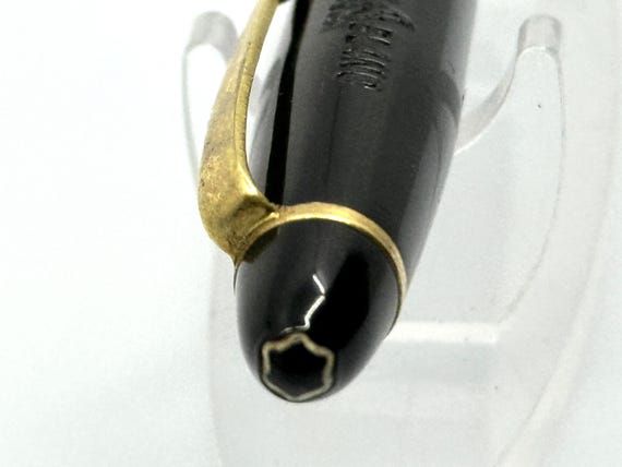 Vintage Montblanc 342 Fountain Pen – 14K Gold Nib – Black Resin