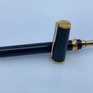 S.T. Penna stilografica Dupont Montparnasse XL nera - lacca cinese e oro (1989)