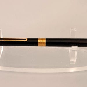 S.T. Dupont Laque De Chine Ballpoint Pen Black Gold Trim - Vintage