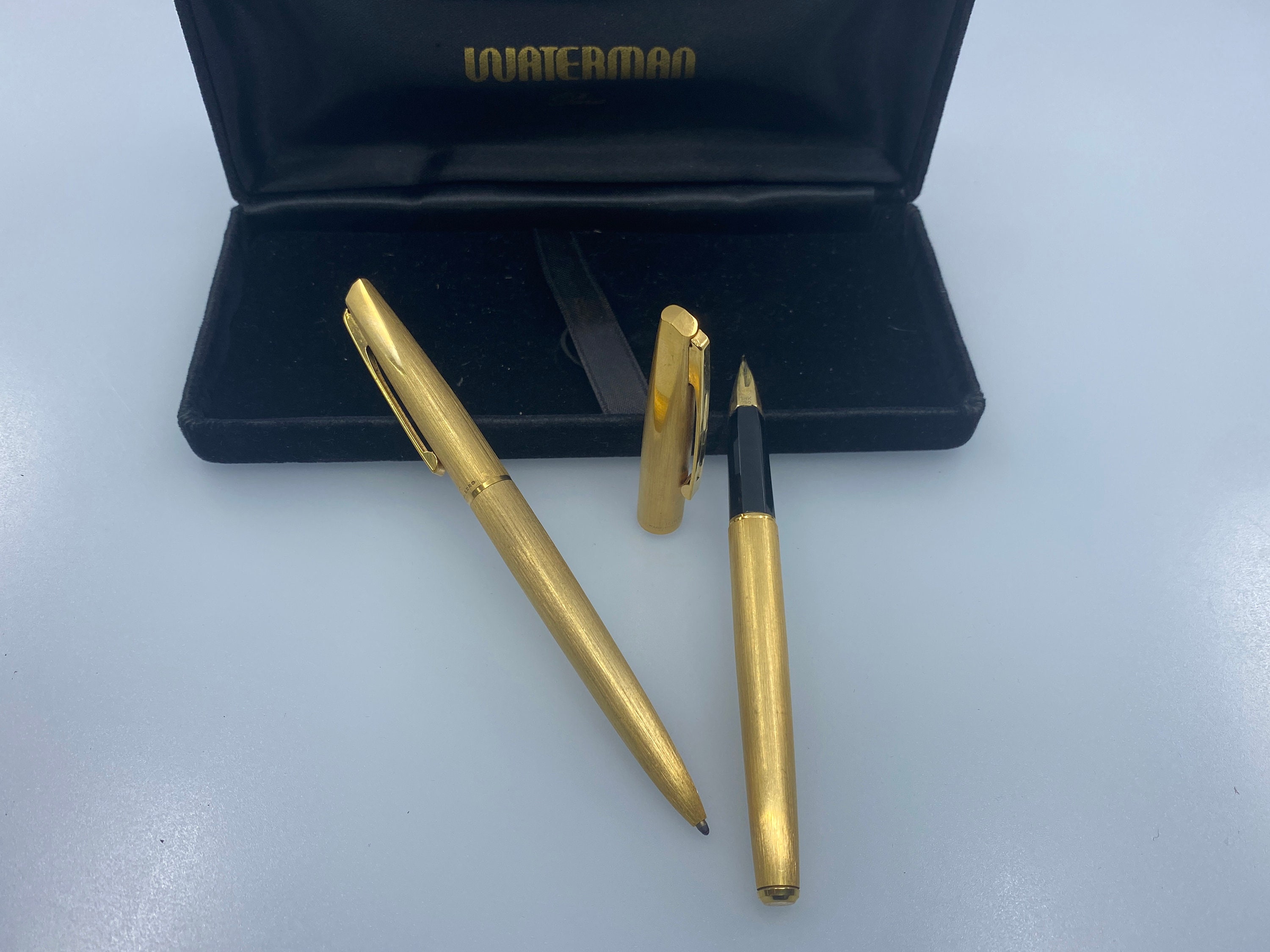 ヴィンテージ ウォーターマン コンコルド デラックスセット - 金メッキ