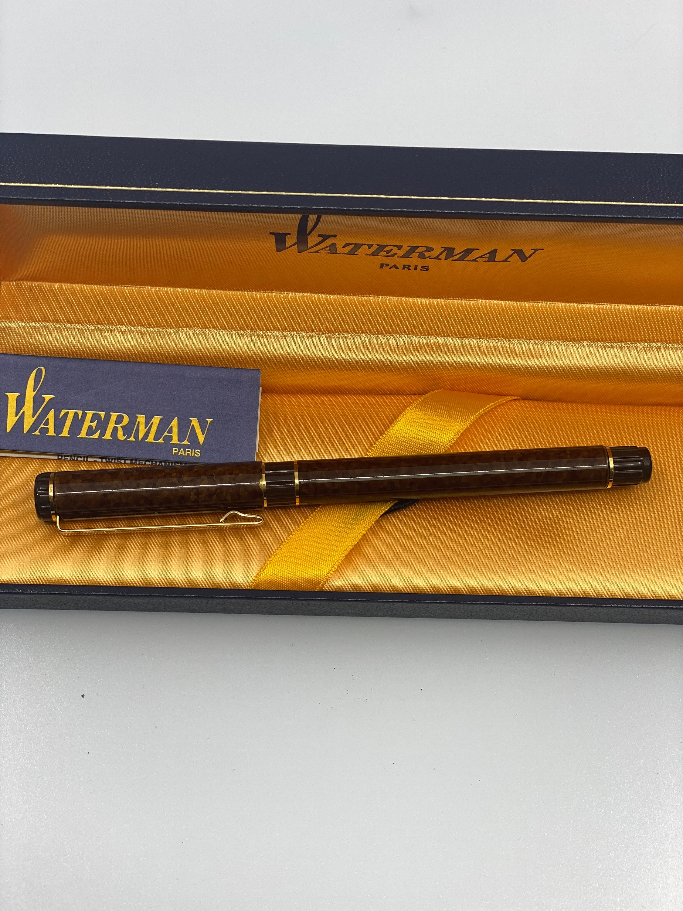 ヴィンテージ　WATERMAN ウォーターマン ゴールド万年筆 ヴィンテージ ウォーターマン ローレアット 万年筆、ブラウンと