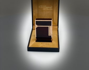 S.T. Dupont Gatsby Lighter - Elegance in Brown Chinese Lacquer and Gold