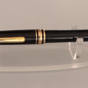 Montblanc Meisterstück Classique Ballpoint Pen Black Gold Trim - Luxury Writing Instrument