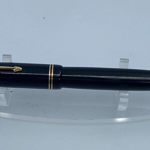 Vintage Parker 65 Custom Fountain Pen Black Barrel Gold-tone Lined