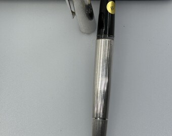 Montblanc 1266 Sterling Silver Set – EF 18K WG Fountain Pen + 866