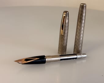 Vintage Sheaffer Imperial Sterling Silver Fountain Pen, 14K Gold