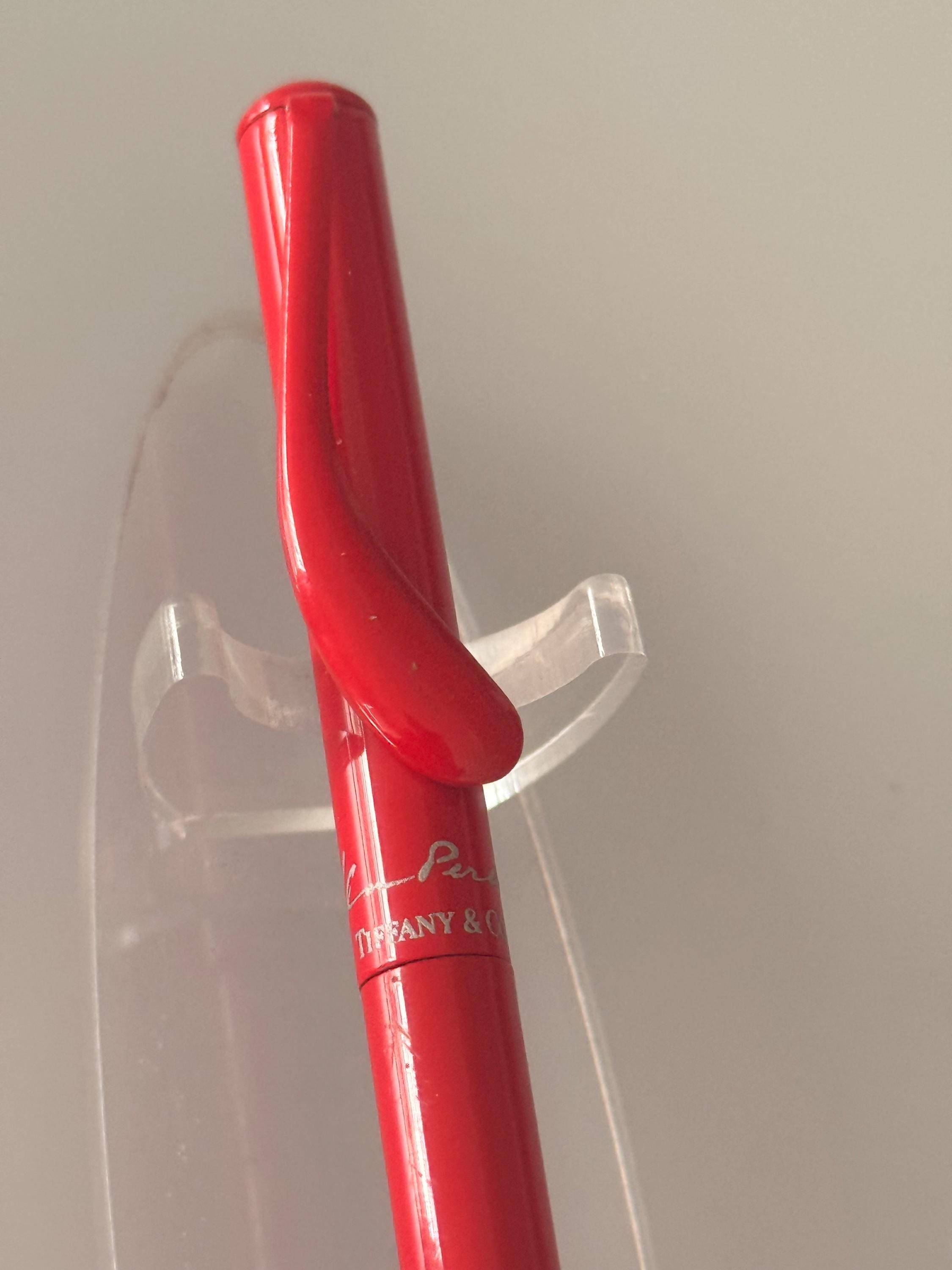 Tiffany & Co. Elsa Peretti Red Lacquer Ballpoint Pen Retractable