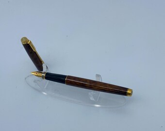 Stylo Plume Parker 75 Occasion - Laque Rouge Et Or, Rechargement Par Cartouches
