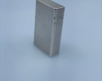Exclusive S.T. Dupont Line 1 Silver Plated Lighter, Wave Design