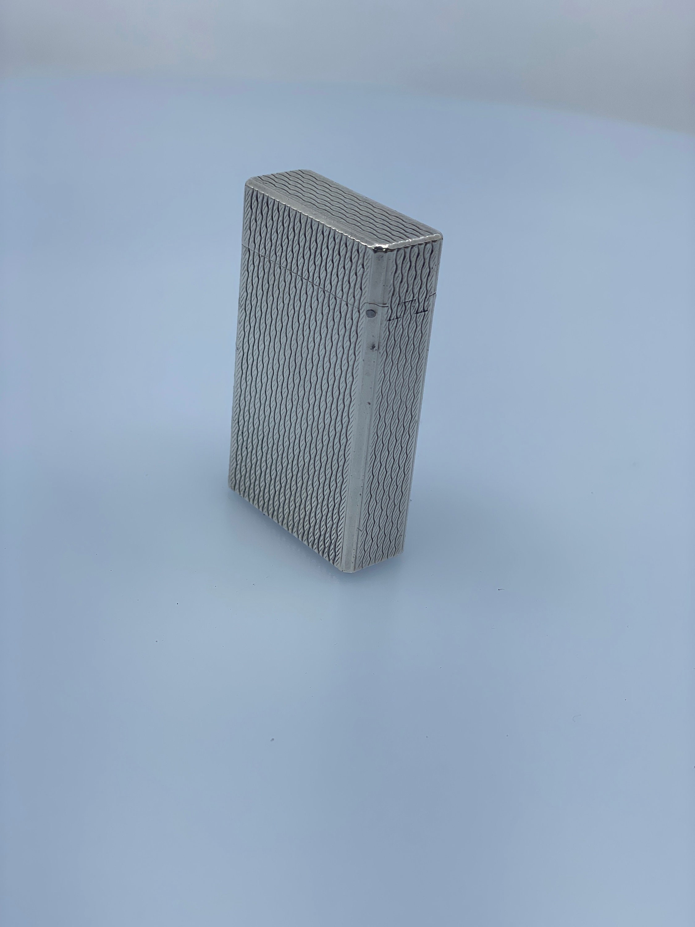 Exclusive S.T. Dupont Line 1 Silver Plated Lighter, Wave Exclusive S.T. Dupont Line 1 Silver Plated Lighter, Wave