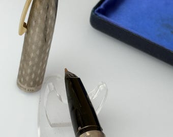 Sheaffer Imperial Sterling Silver Vintage Fountain Pen With Inlaid