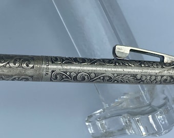 Penna retrattile vintage Sheaffer USA in argento sterling - Italia