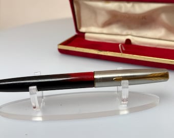 パーカー デュオフォールド 18金 万年筆、未使用、箱入り、高級