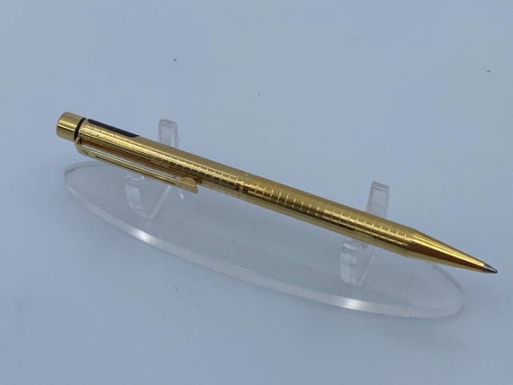 SHEAFFER タルガ1007 万年筆 ゴールド 2本セット 14K ペン先 Sheaffer Targa 1007 Slim Ballpoint Pen, Gold Geometric Square