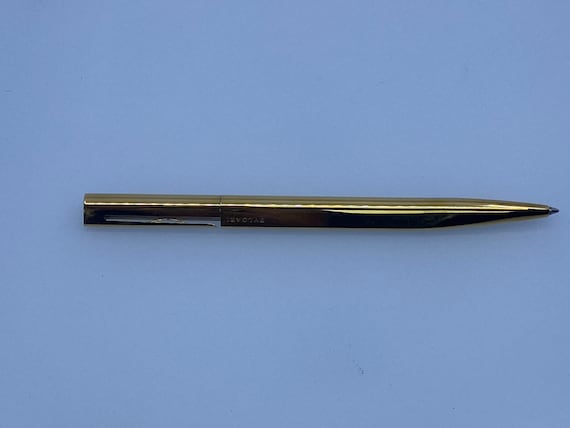 ブルガリ　エキセントリックボールペン Vintage Bvlgari Eccentric Gold Plated Ballpoint Pen - High-end - Etsy