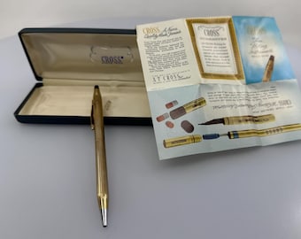 Vintage Cross Century Classic 1/20 12K Rolled Gold Ballpoint Pen
