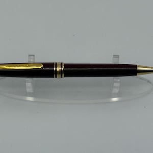 Stylo à bille Montblanc Meisterstück | Bordure Bordeaux et Or | Classique 164 | Travailler | Rouge Bourgogne