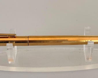 Vintage OMAS Extra Slim Ballpoint Pen, Gold-Tone Finish, Italian Luxury Writing Pen, Classic Collector Pen