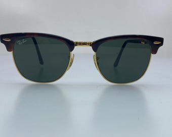 B&L Ray-Ban クラブマスター W1263 ブラック オーバル Ray Ban Bausch Lomb B&L W1263 CLUBMASTER OVAL Black Vintage