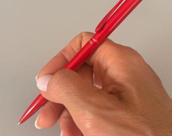 Tiffany & Co. Elsa Peretti Red Lacquer Ballpoint Pen Retractable