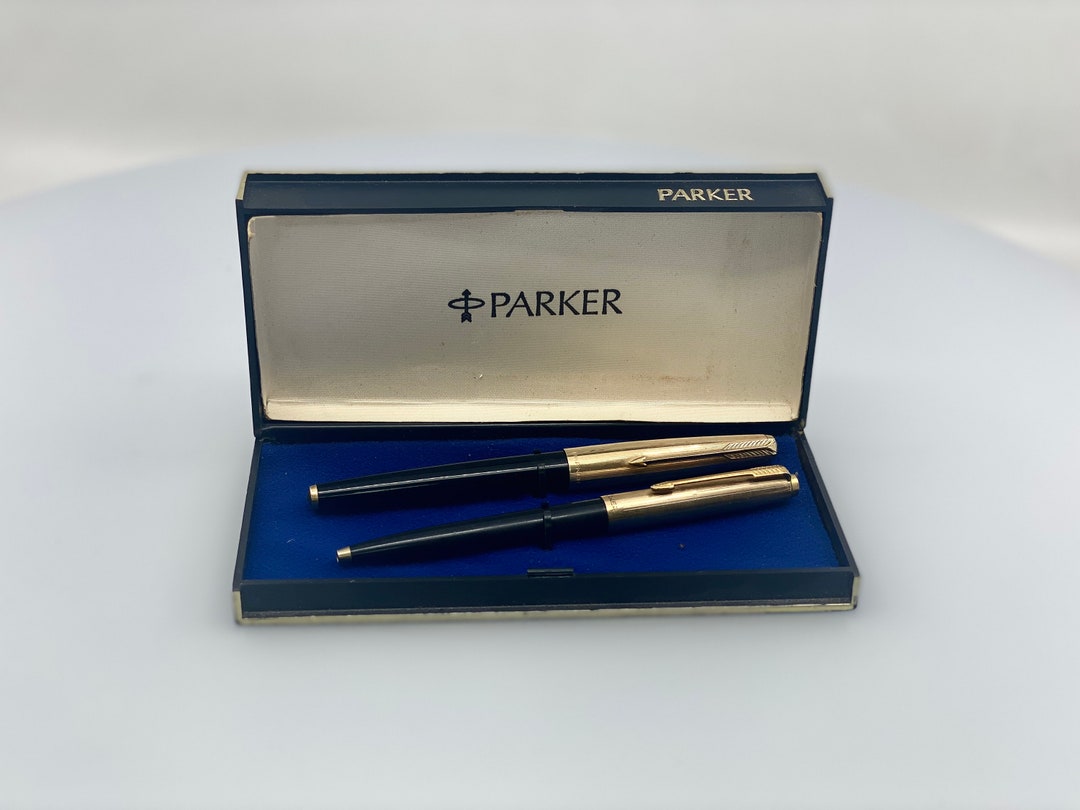 Parker 61 Vintage Set 12K Gold Fountain Pen and Rolled Gold
