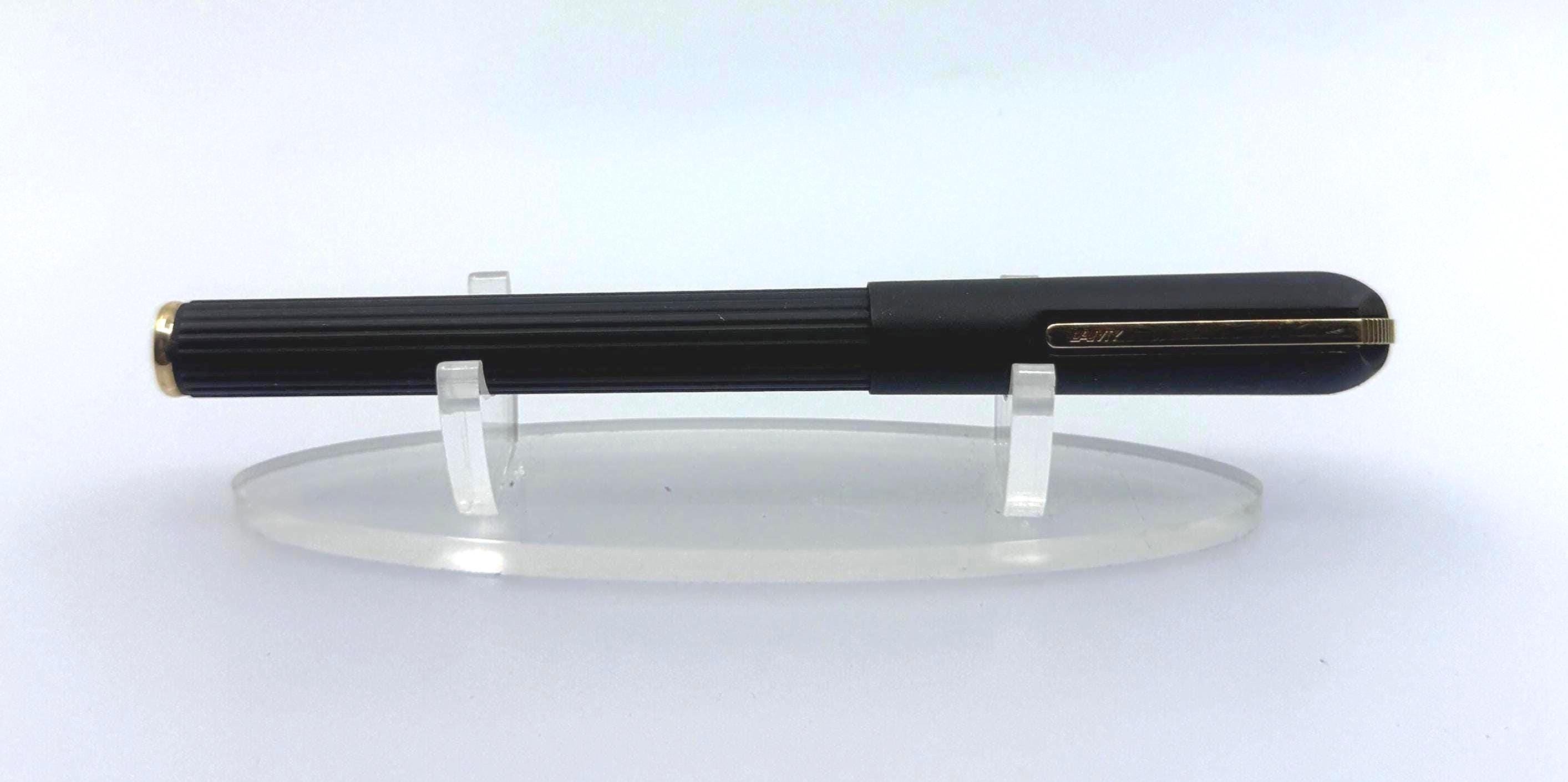 Vintage Lamy Persona Fountain Pen, Black Gold, 18K 750 Gold Nib