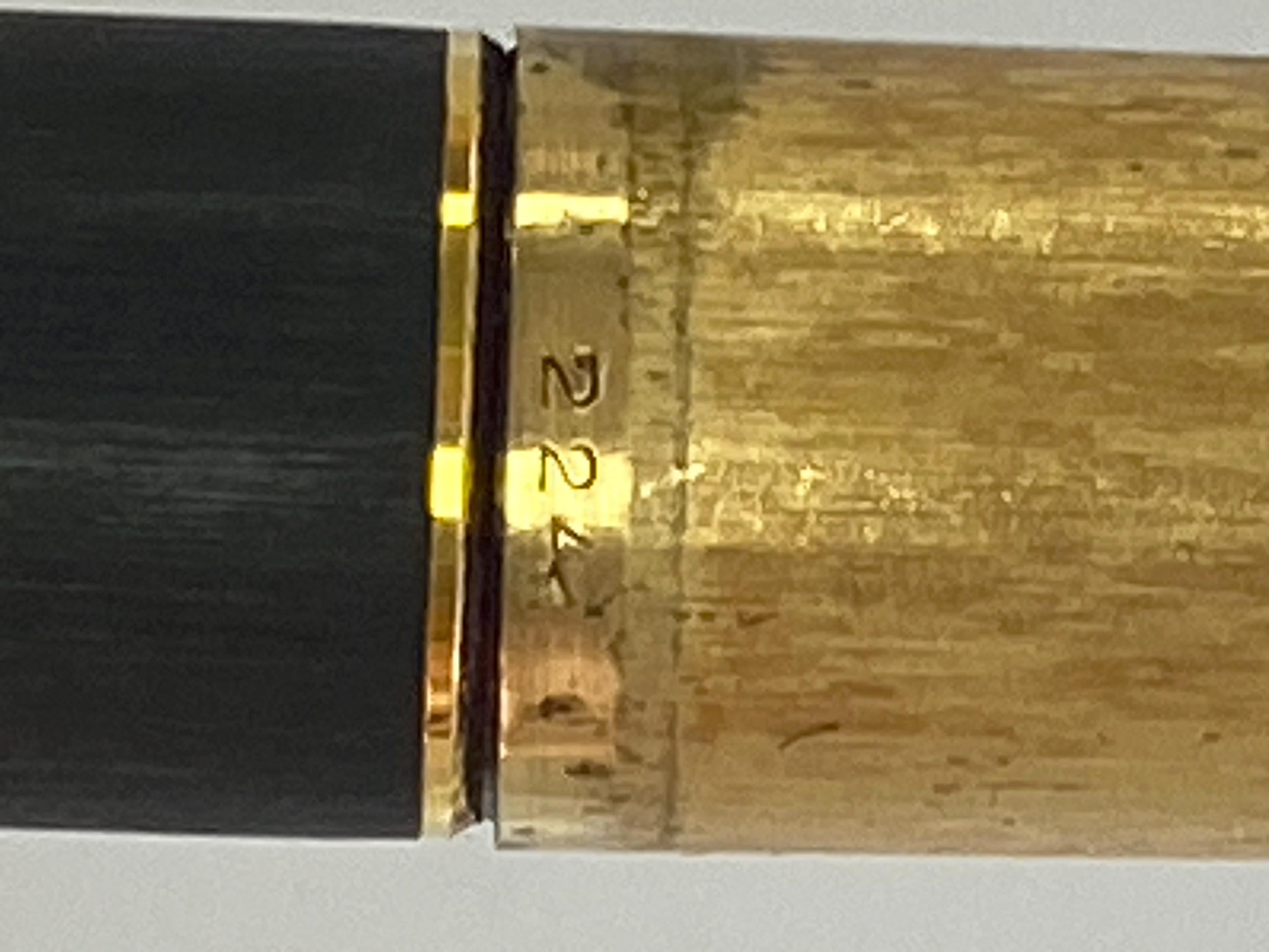 ヴィンテージ モンブラン No.224 万年筆 – ブラック＆ゴールド – 14K
