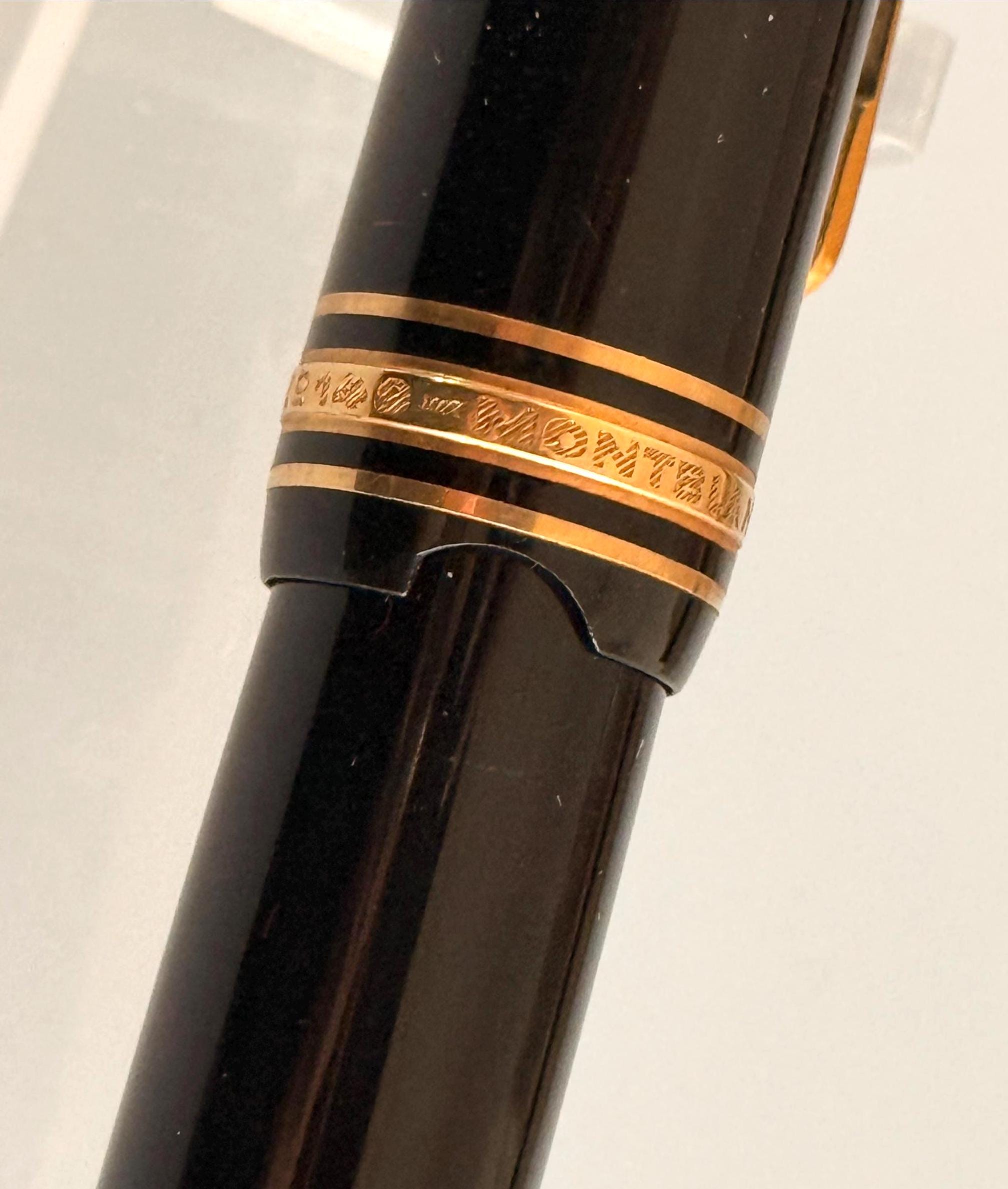 Montblanc Meisterstück 149 Fountain Pen 18C 750 Gold Nib Vintage