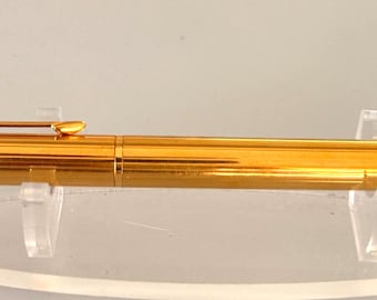 Vintage Parker 45 Insignia Fountain Pen, 1/10 12K Gold Filled, Made in UK, Converter, Gold Trim