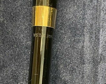 Eleganter Sheaffer Imperial IV Touchdown Füllfederhalter – breites Goldband, 14-karätige feine Feder